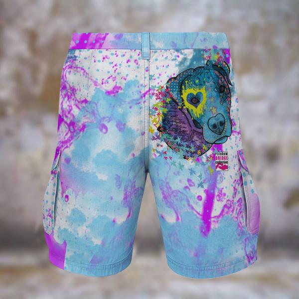 Cargohose mit Boogie - Hose, lang oder kurz, bunt, 100% Polyester, Grösse S-5XL, fester Stoff, Normale Passform, SOKA, Listenhund, AmStaff, Staff, Staffordshire, PitBull, Pit